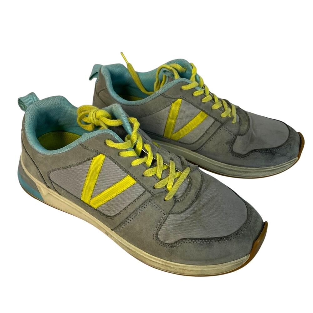 Vionic Gray + Yellow Women's Sneakers